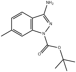 tert-butyl 3-aMino-6-Methyl-1H-indazole-1-carboxylate Structure