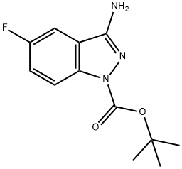 tert-butyl 3-aMino-5-fluoro-1H-indazole-1-carboxylate Structure
