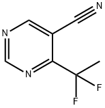 4-(1,1-difluoroethyl)pyriMidine-5-carbonitrile Structure