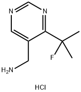 (4-(2-fluoropropan-2-yl)pyriMidin-5-yl)MethanaMine hydrochloride Structure