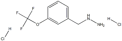 3-TrifluoroMethoxybenzylhydrazine dihydrochloride 구조식 이미지