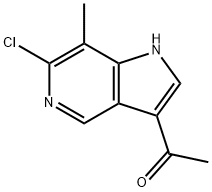 3-Acetyl-6-chloro-7-Methyl-5-azaindole 구조식 이미지