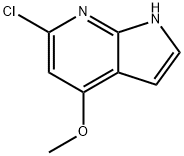 6-Chloro-4-Methoxy-7-azaindole 구조식 이미지