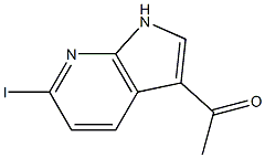 3-Acetyl-6-iodo-7-azaindole 구조식 이미지