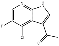 3-Acetyl-4-chloro-5-fluoro-7-azaindole 구조식 이미지