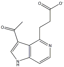 3-Acetyl-5-azaindole-4-ethyl carboxylate Structure