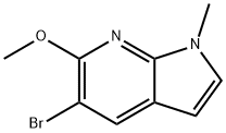 5-BroMo-1-Methyl-6-Methoxy-7-azaindole Structure
