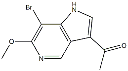 3-Acetyl-7-broMo-6-Methoxy-5-azaindole 구조식 이미지