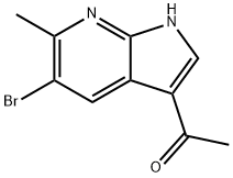 3-Acetyl-5-broMo-6-Methyl-7-azaindole 구조식 이미지