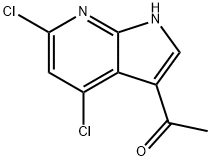 3-Acetyl-4,6-dichloro-7-azaindole Structure