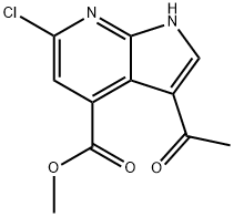 3-Acetyl-6-chloro-7-azaindole-4-Methyl carboxylate 구조식 이미지