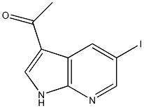 3-Acetyl-5-iodo-7-azaindole Structure