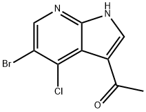 3-Acetyl-5-broMo-4-Methoxy-7-azaindole 구조식 이미지