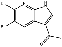 3-Acetyl-5,6-dibroMo-7-azaindole Structure