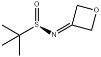 2-Methyl-N-(oxetan-3-ylidene)propane-2-sulfinaMide 구조식 이미지