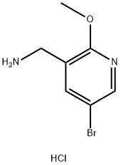 (5-broMo-2-Methoxypyridin-3-yl)MethanaMine hydrochloride Structure