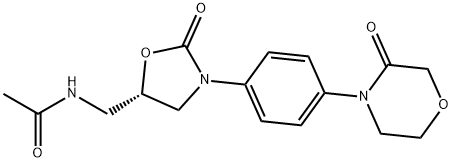 AcetaMide, N-[[(5S)-2-oxo-3-[4-(3-oxo-4-Morpholinyl)phenyl]-5-oxazolidinyl]Methyl]- 구조식 이미지