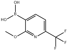 (2-Methoxy-6-(trifluoroMethyl)pyridin-3-yl)boronic acid 구조식 이미지