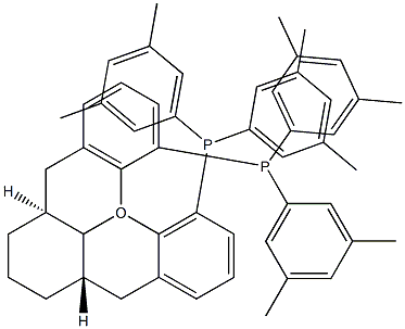 (-)-1,13-Bis[di(3,5-diMethylphenyl)phosphino]-(5aS,8aS,14aS)-5a,6,7,8,8a,9-hexahydro-5H-[1]benzopyrano[3,2-d]xanthene, 97%  (S,S,S)-(-)-Xyl-SKP 구조식 이미지