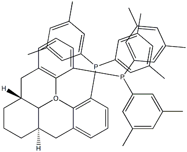 (+)-1,13-Bis[di(3,5-diMethylphenyl)phosphino]-(5aR,8aR,14aR)-5a,6,7,8,8a,9-hexahydro-5H-[1]benzopyrano[3,2-d]xanthene, 97%  (R,R,R)-(+)-Xyl-SKP 구조식 이미지