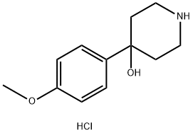 4-(4-Methoxyphenyl)-4-piperidinol Structure