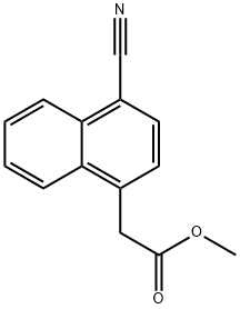 Methyl 2-(4-cyanonaphthalen-1-yl)acetate Structure