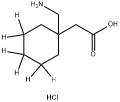 Gabapentin-d6 HCl Structure