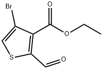 Ethyl 4-broMo-2-forMylthiophene-3-carboxylate 구조식 이미지