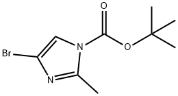 tert-butyl 4-broMo-2-Methyl-1H-iMidazole-1-carboxylate 구조식 이미지