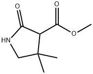 Methyl 4,4-DiMethyl-2-oxopyrrolidine-3-carboxylate 구조식 이미지