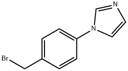 1-(4-(BroMoMethyl)phenyl)-1H-iMidazole 구조식 이미지