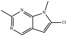 6-Chloro-2,7-diMethyl-7H-pyrrolo[2,3-d]pyriMidine Structure