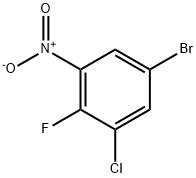 5-BroMo-1-chloro-2-fluoro-3-nitrobenzene 구조식 이미지