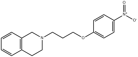 2-(3-(4-니트로페녹시)프로필)-1,2,3,4-테트라하이드로이소퀴놀린 구조식 이미지