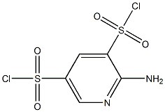 2-AMinopyridine-3,5-disulfonyl dichloride Structure