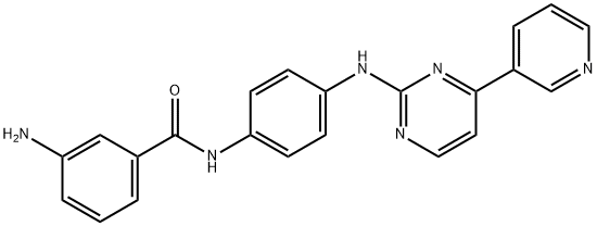 BenzaMide, 3-aMino-N-[4-[[4-(3-pyridinyl)-2-pyriMidinyl]aMino]phenyl]- Structure