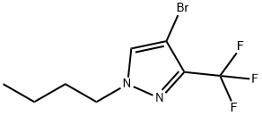 4-BroMo-1-butyl-3-(trifluoroMethyl)pyrazole Structure