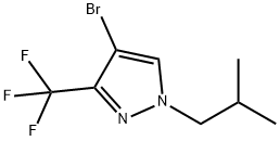4-BroMo-1-isobutyl-3-trifluoroMethyl-1H-pyrazole 구조식 이미지