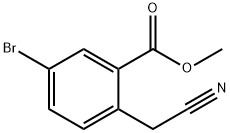 methyl 5-bromo-2-(cyanomethyl)benzoate 구조식 이미지