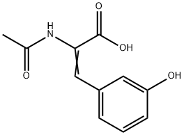 (E) - 2 - acetaMido - 3 - (3 - hydroxyphenyl)acrylic acid Structure