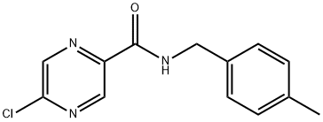 5-Chloro-N-(4-Methylbenzyl)pyrazine-2-carboxaMide 구조식 이미지