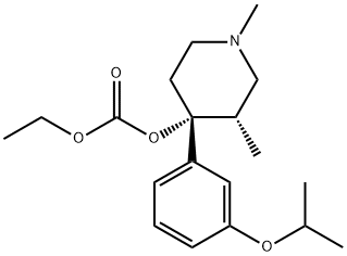 Carbonic acid, (3S,4R)-1,3-diMethyl-4-[3-(1-Methylethoxy)phenyl]-4-piperidinyl ethyl ester (9CI) Structure