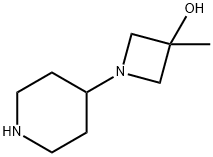 3-Methyl-1-(piperidin-4-yl)azetidin-3-ol Structure