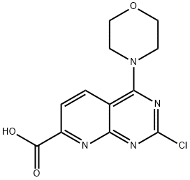 2-Chloro-4-Morpholinopyrido[2,3-d]pyriMidine-7-carboxylic acid Structure