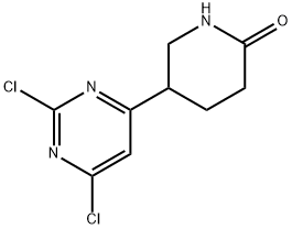 5-(2,6-DichloropyriMidin-4-yl)piperidin-2-one Structure