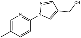 (1-(5-Methylpyridin-2-yl)-1H-pyrazol-4-yl)Methanol 구조식 이미지