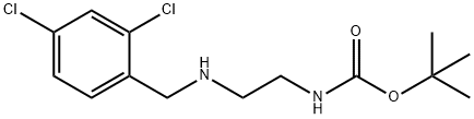 Tert-butyl (2-((2,4-dichlorobenzyl)aMino)ethyl)carbaMate Structure