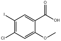 4-Chloro-5-iodo-2-Methoxy-benzoic acid Structure