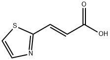 2-Propenoic acid, 3-(2-thiazolyl)-, (2E)- 구조식 이미지