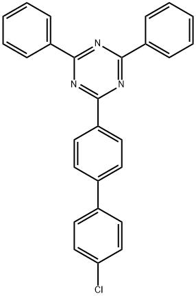 2-(4'-Chloro[1,1'-biphenyl]-4-yl)-4,6-diphenyl-1,3,5-triazine 구조식 이미지